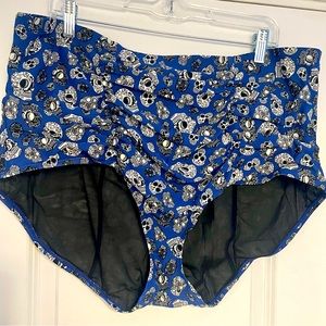 Women’s Torrid size 4 skull bathing suit bottoms